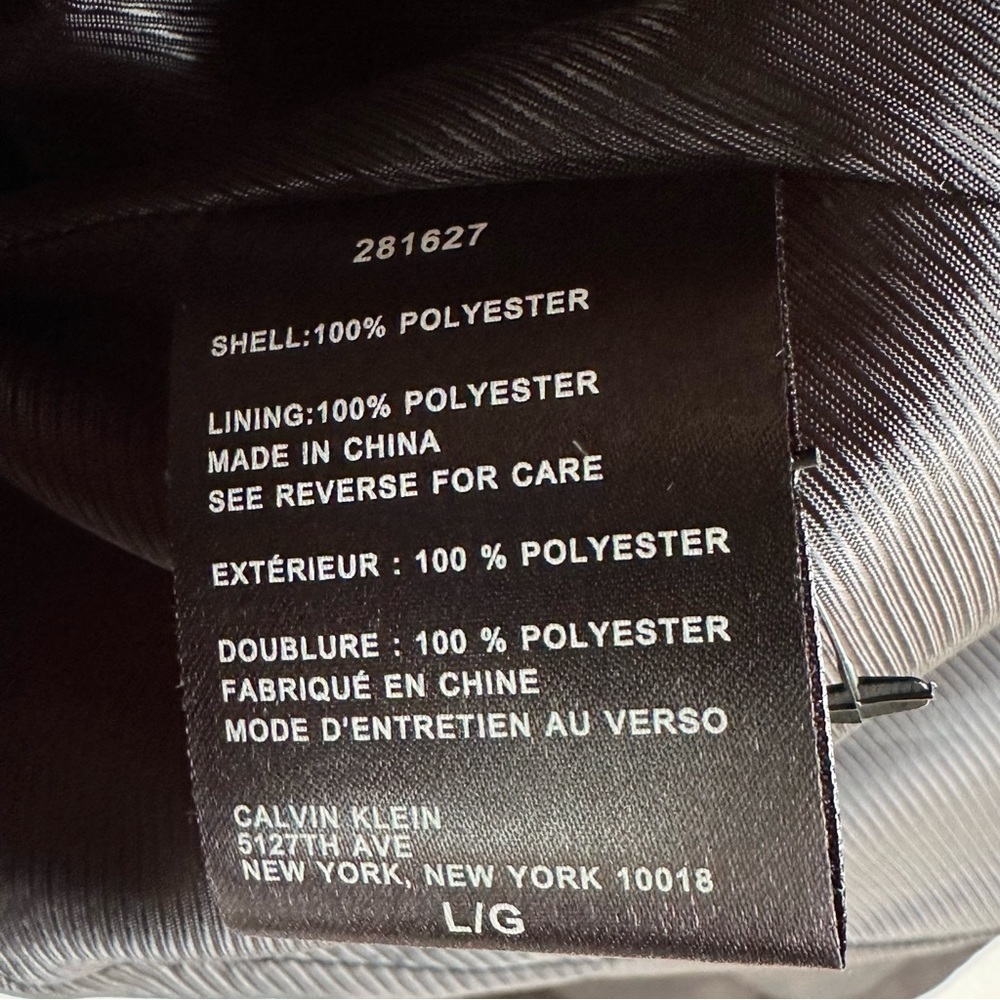 Calvin Klein Black Trench Jacket Coat Fall Quiet Luxury Minimalist - Picture 13 of 13
